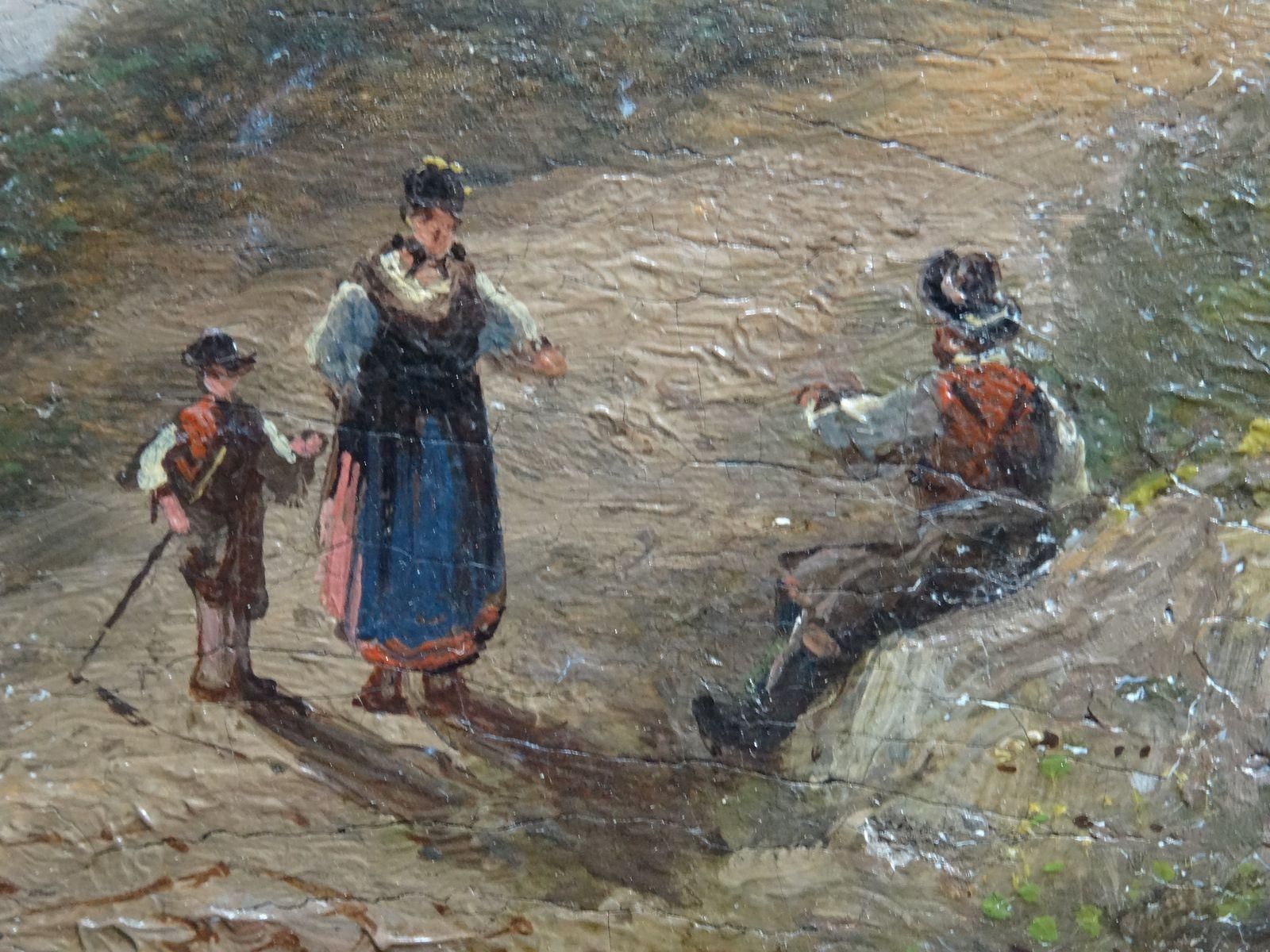 Julius Bayer Path By The Sea. 1869. Oil On Canvas photo Art
