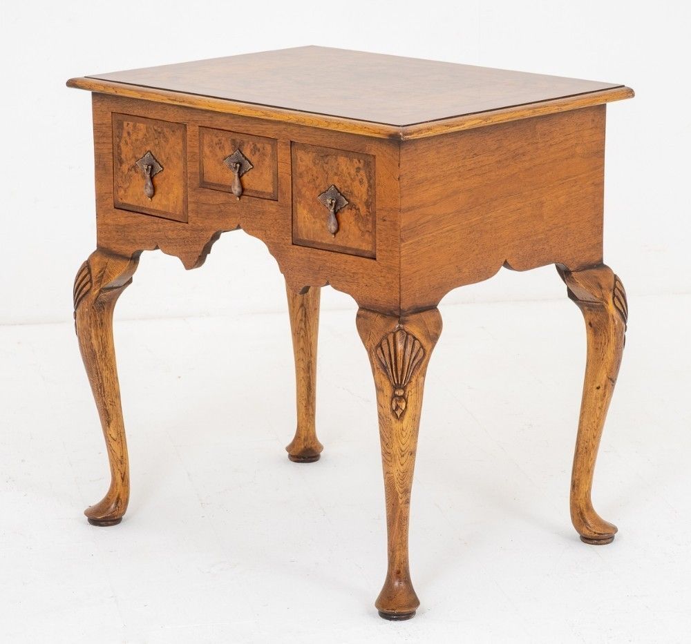 Walnut Queen Anne Style Lowboy Chest