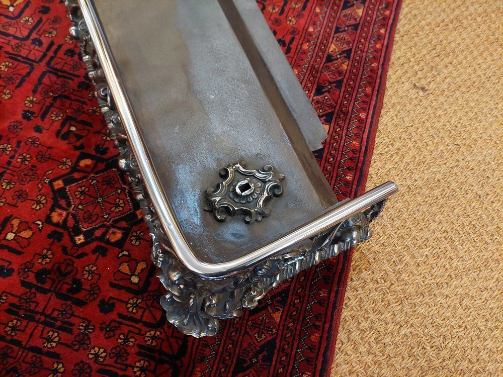 19thc Steel And Iron Fender, 1800s photo Home Fixtures