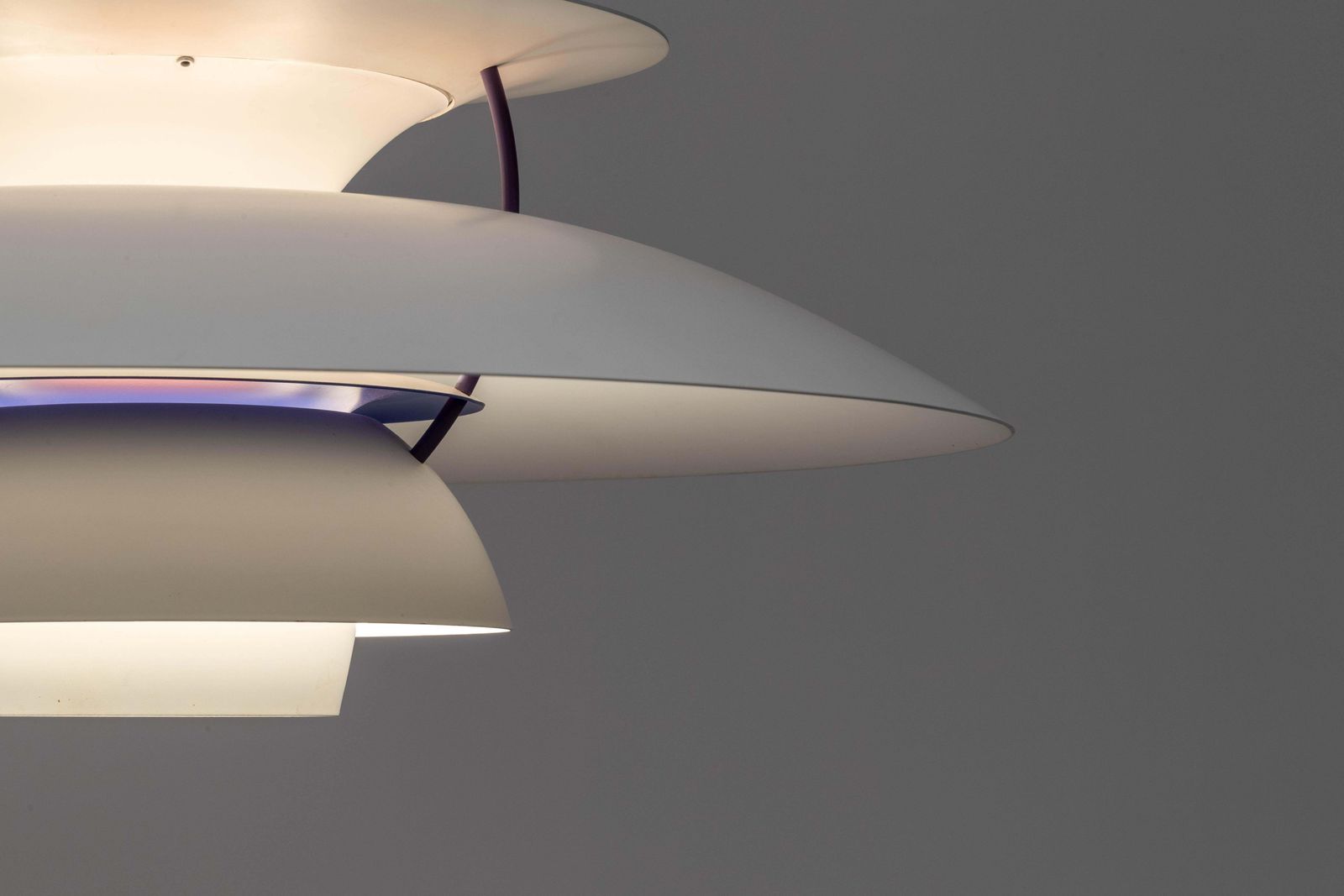Ph5 Hanglamp Van Poul Henningsen Voor Louis Poulsen In Blauw En Grijs, Denemarken photo vinterior