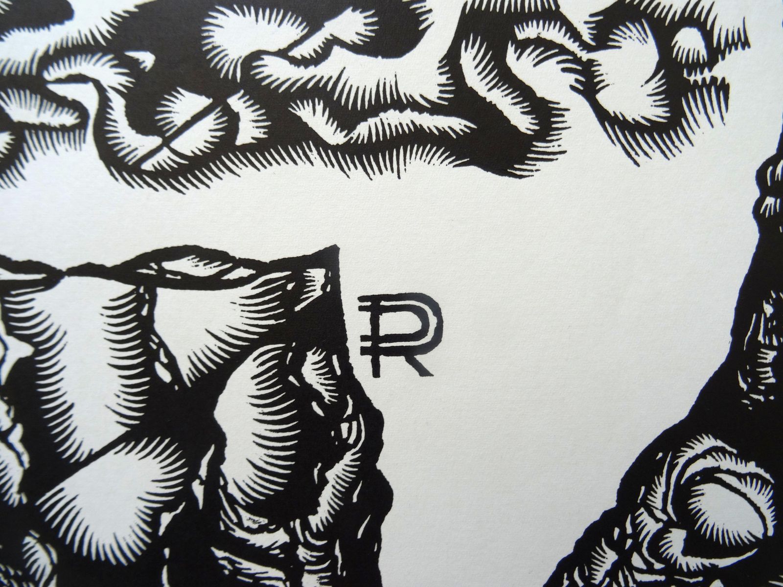 Dainis Rozkalns Tree Of Life. 1982, Paper, Linocut, Print photo for sale