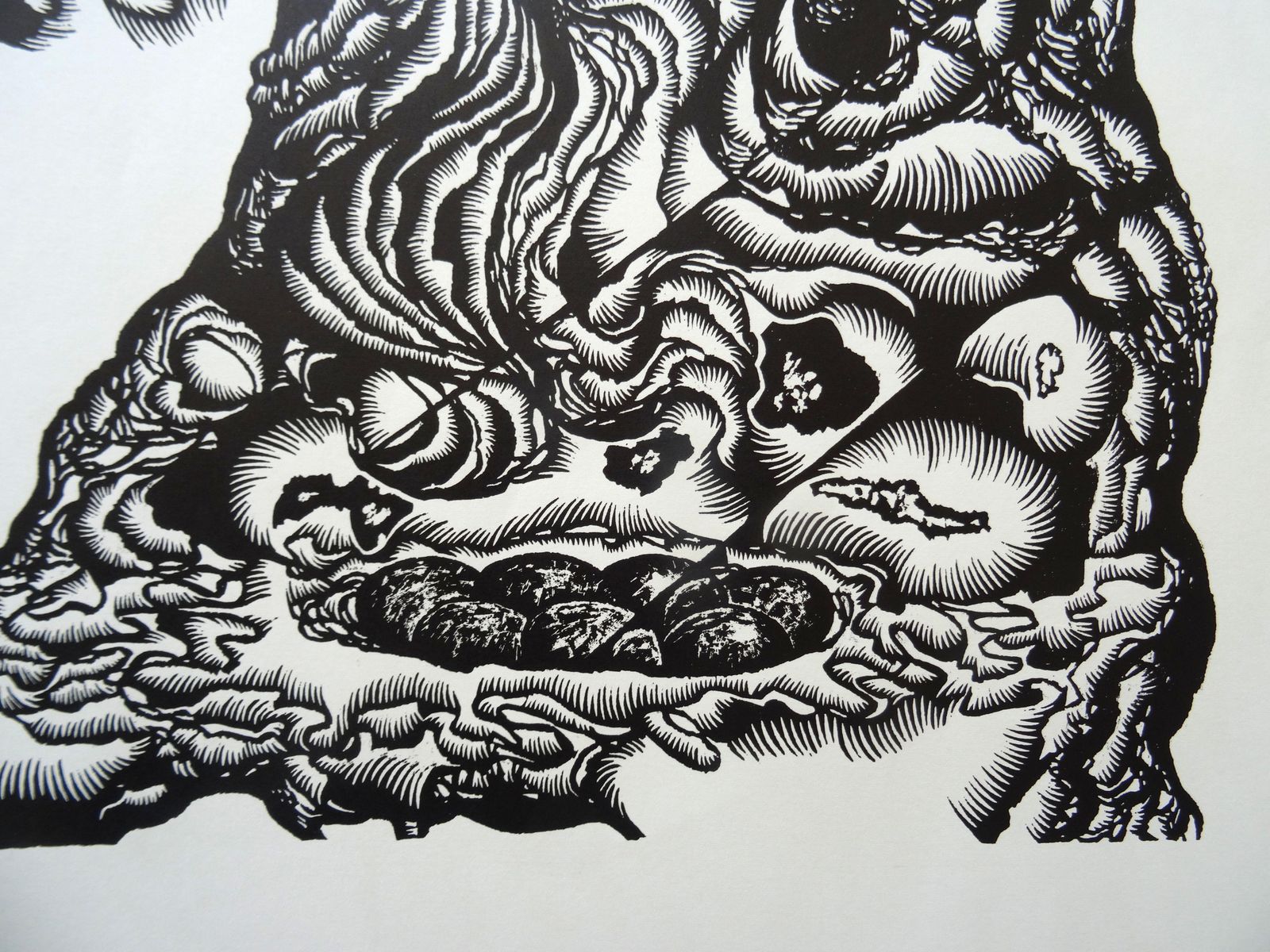 Dainis Rozkalns Tree Of Life. 1982, Paper, Linocut, Print photo Art