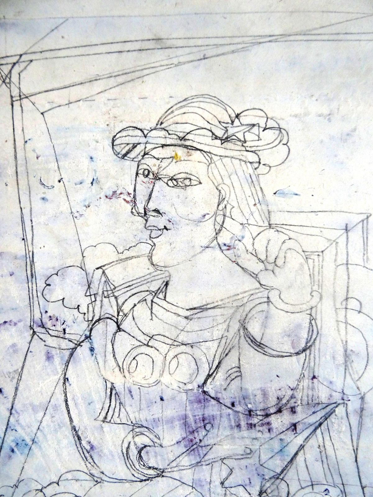 Vladimir Glushenkov Goodbye Picasso. Cardboard, Pencil photo for sale