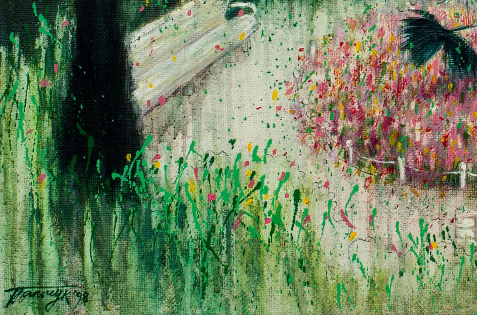 Tatyana Palchuk The Flowers Bed. 1998. Oil On Linen photo furniture
