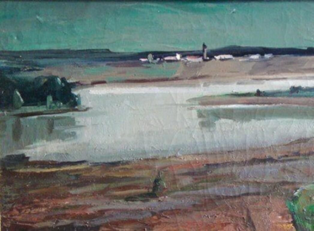 River 1979 Oil On Canvas, Late 20th Century photo for sale