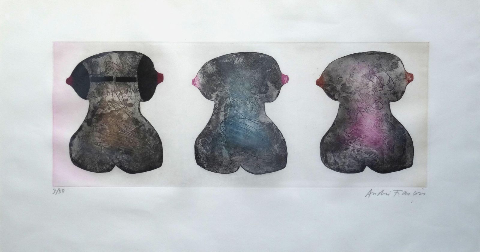 André François Three Women. 9/50., Paper, Etching 1980