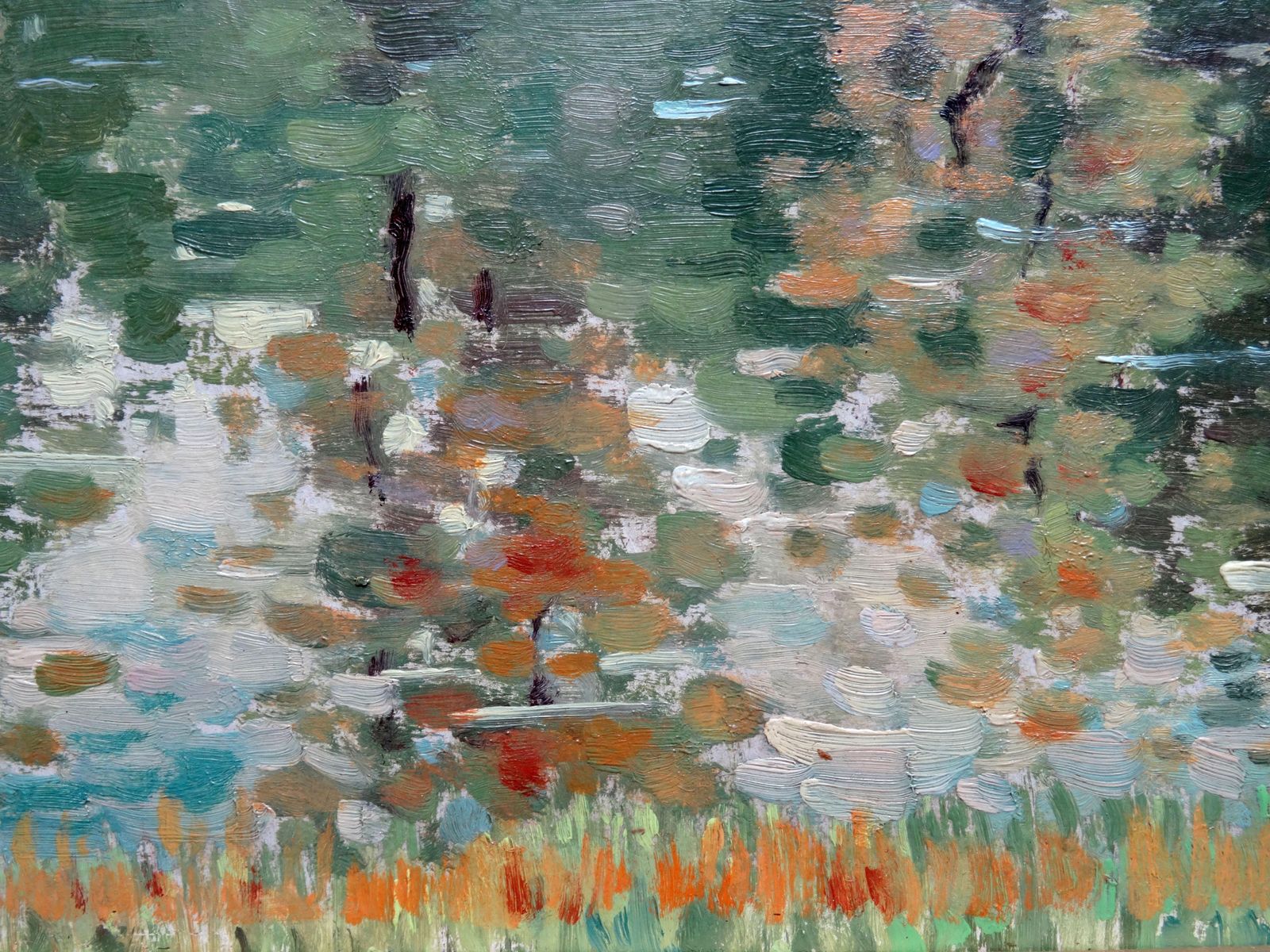 Vera Steinerte Berzina Autumn Landscape. Oil On Cardboard, photo buy
