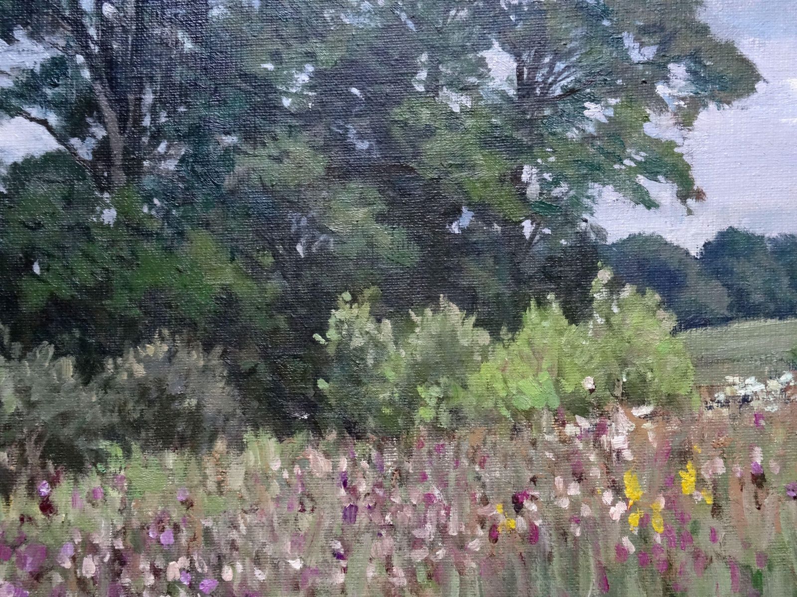 Alfejs Bromults In The Heyday Of Summer. 1988, Oil On Canvas And Cardboard photo for sale