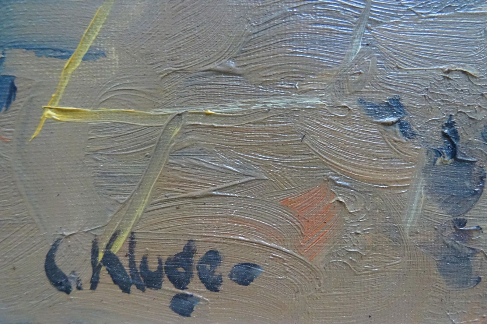 Constantine Kluge On The Bank Of Seine, 1940. Oil On Canvas photo Art