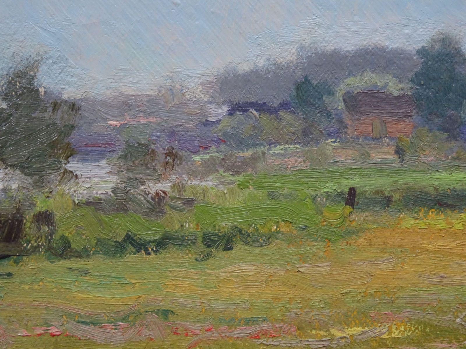 Alfejs Bromults Outskirts Of Town. 1959, Oil On Cardboard photo furniture