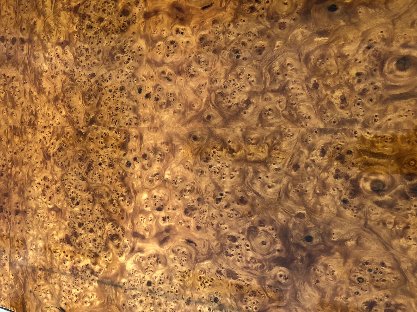 Coffee Table In Burl Maple Milo Baughman, 1970s photo buy