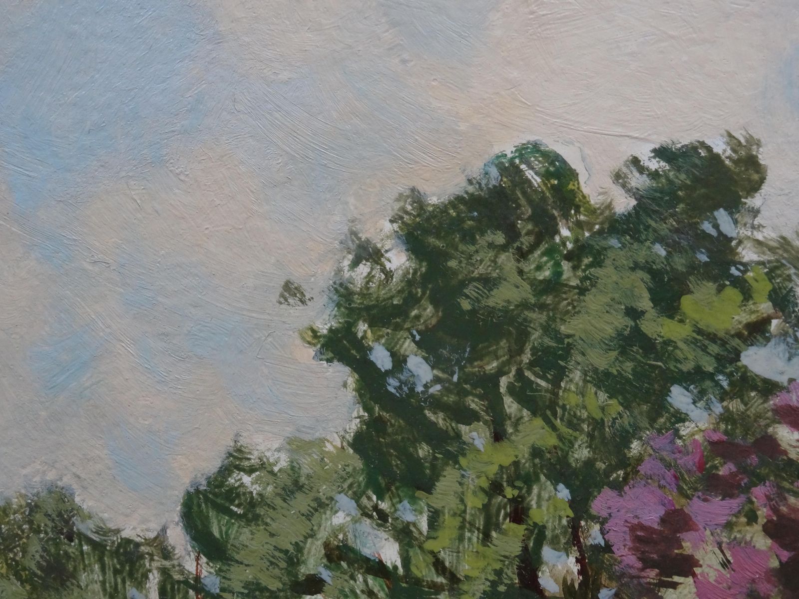 Alfejs Bromults Dandelions Are Blooming. 1981. Oil On Cardboard photo vinterior