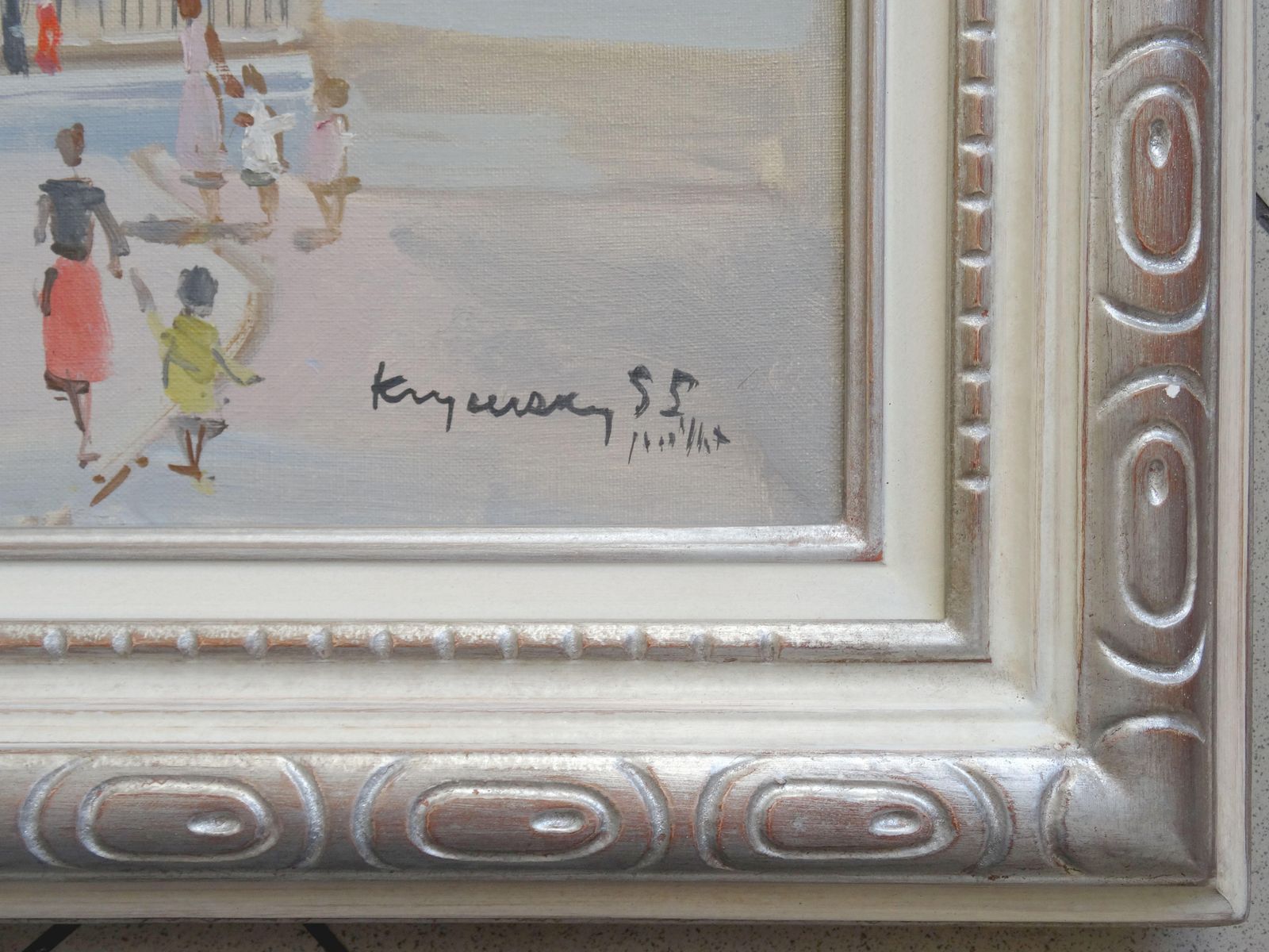Mykola Krychevsky View Of Paris From Montmartre.Oil On Canvas, 1955 photo for sale