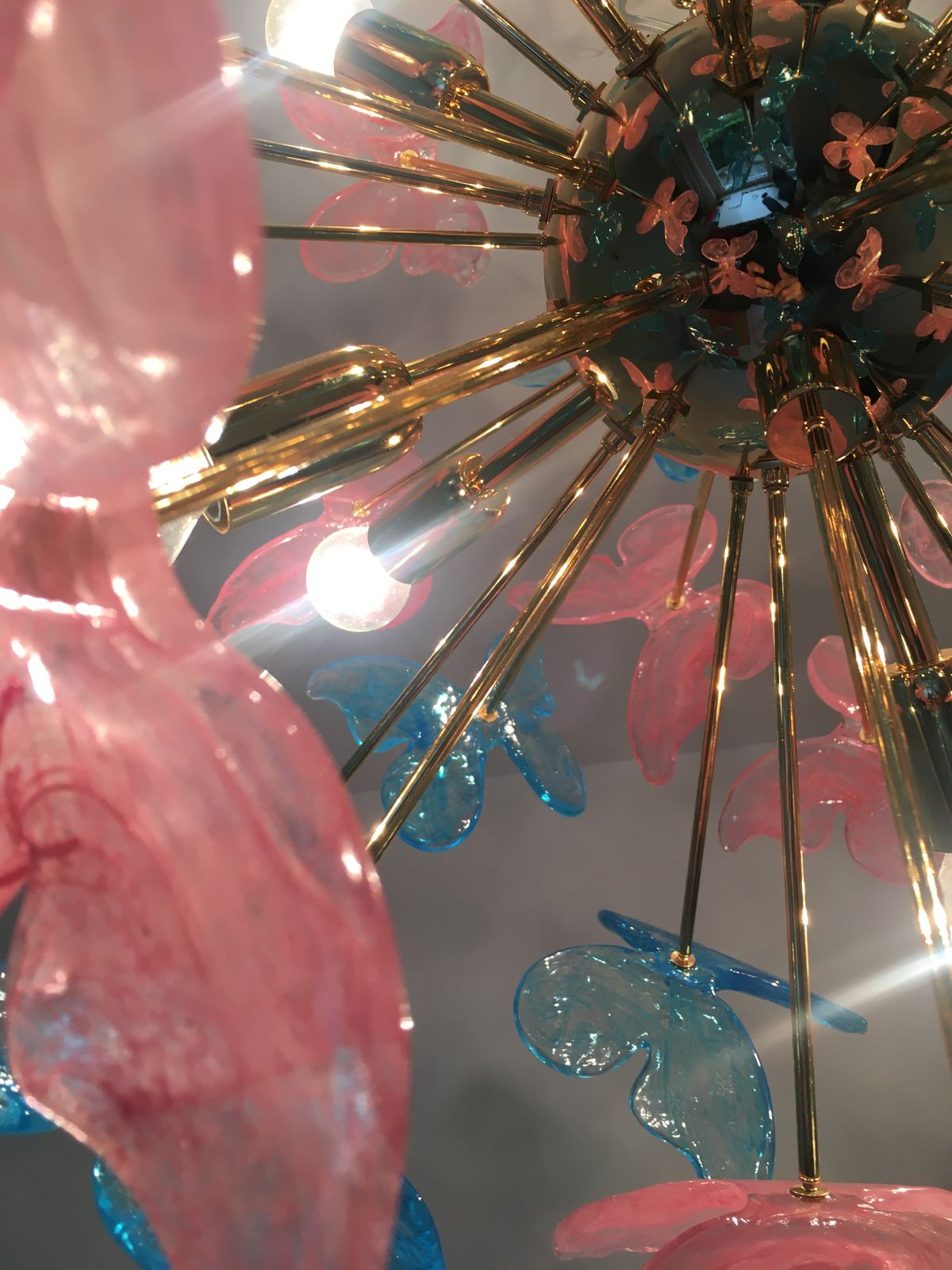 Butterfly Chandelier Sputnik Murano Glass Italian Handmade photo furniture