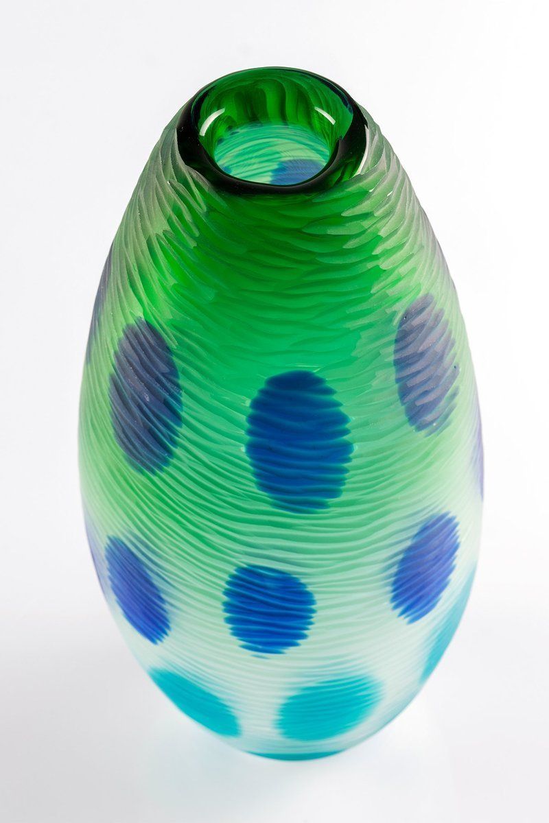 Murano Battuto Glass Vase By Paolo Crepax, Italy photo furniture