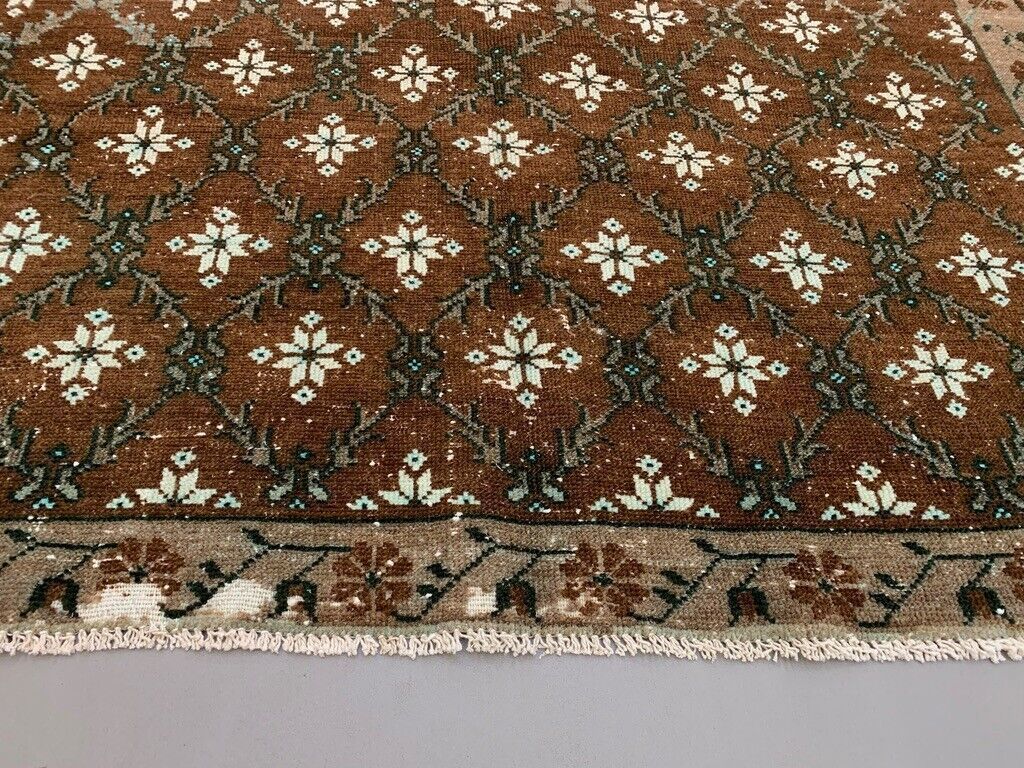 Vintage Turkish Rug 250x157 Cm Shabby Distressed Carpet Large photo 455.0