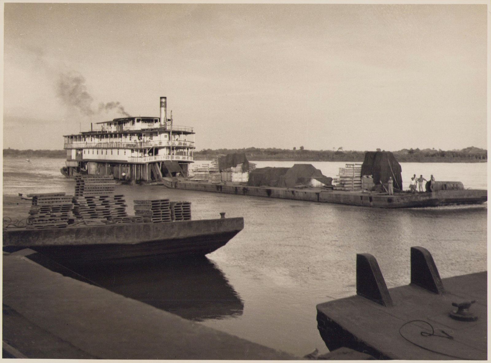 Hanna Seidel Colombia, Ships, Black And White Photograph, 1960s,  Circa 1960s