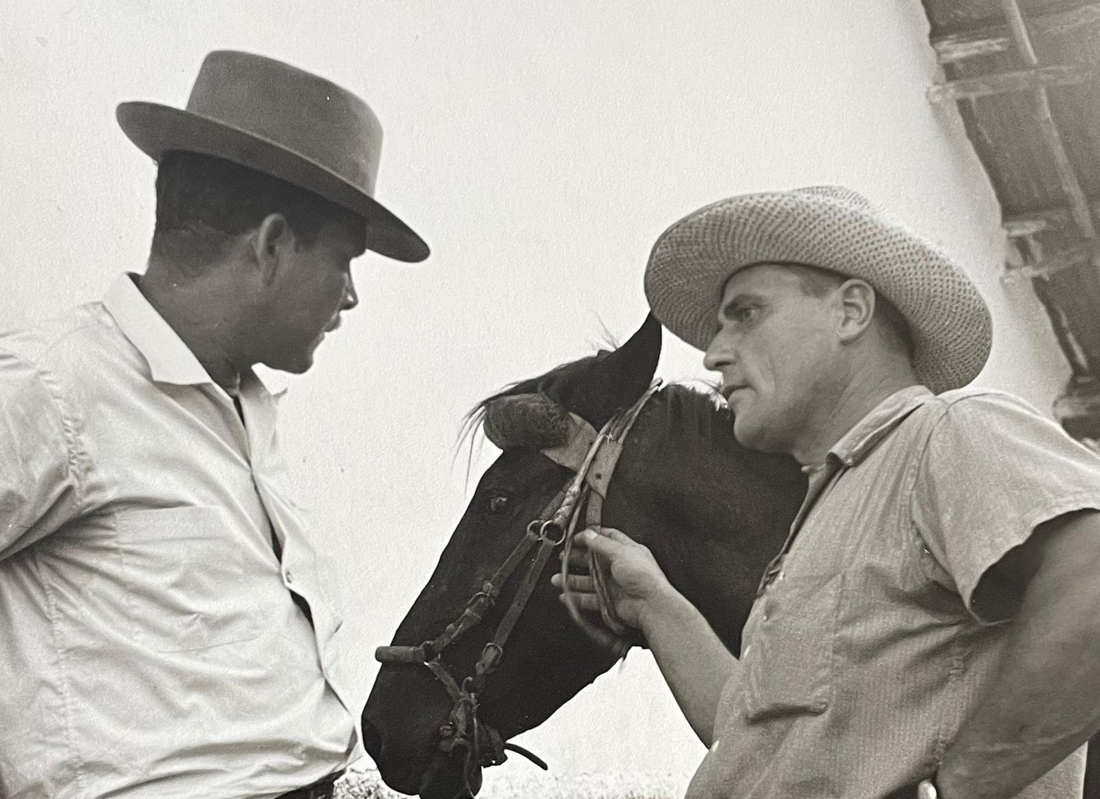 Hanna Seidel Colombian Farmer, Horse, Black And White Photograph, Circa 1960s photo furniture