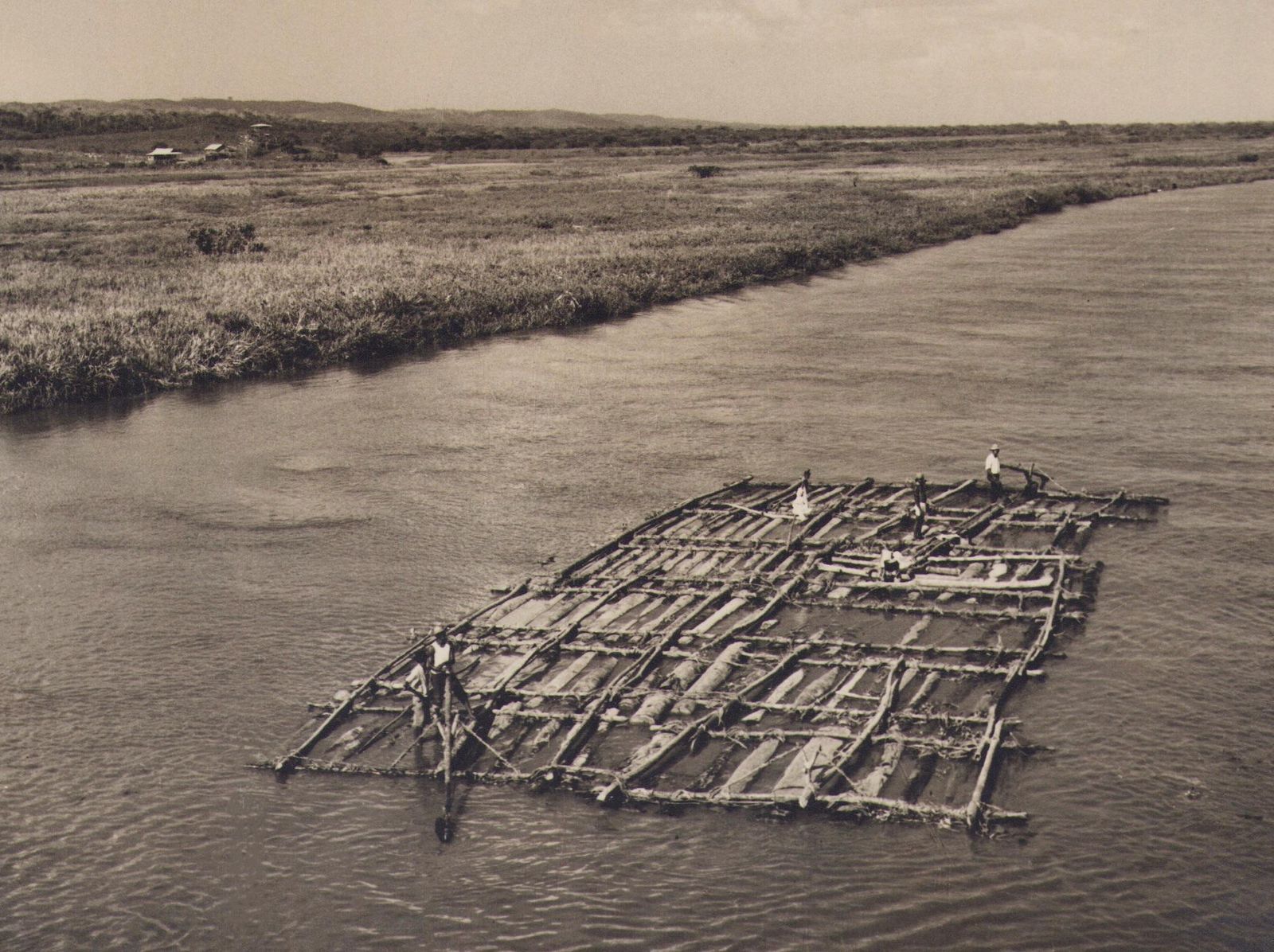 Hanna Seidel Colombia, River, Canal, Black And White Photograph Circa 1960s photo furniture