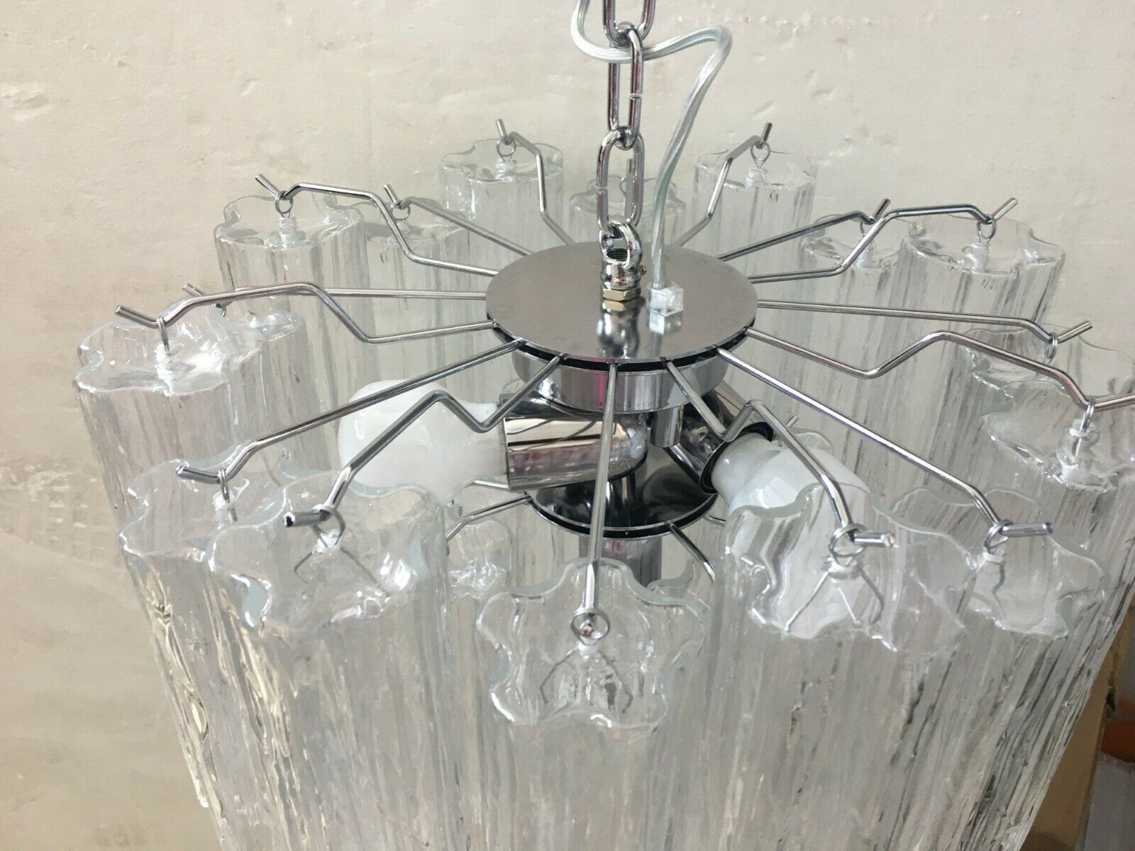 Impressive Murano Glass Sputnik Chandelier Like Mazzega Zuccheri Venini Barovier Style photo vinterior