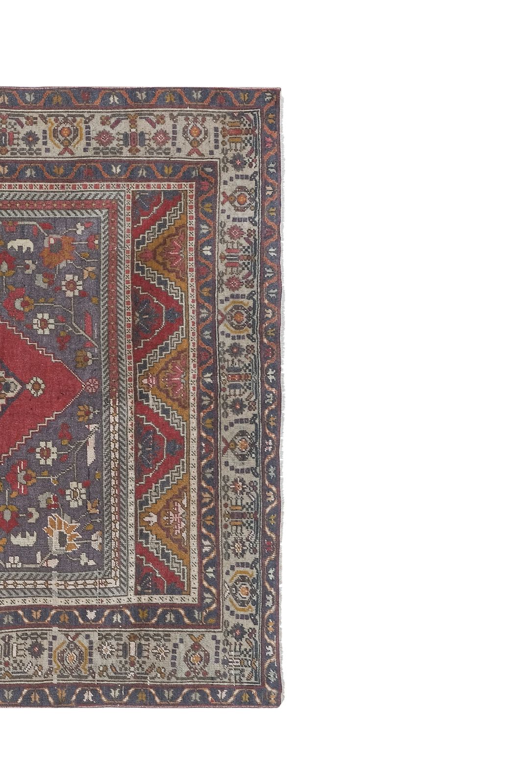 1960s Vintage Turkish Konya Taspinar Rug With Venetian Renaissance Style photo for sale