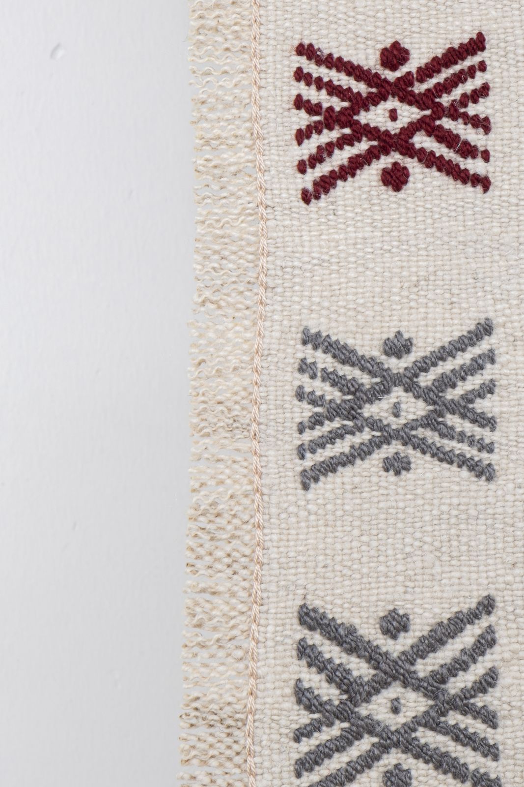 Vintage Natural Jajim Turkish Wool Kilim Rug photo 980.0