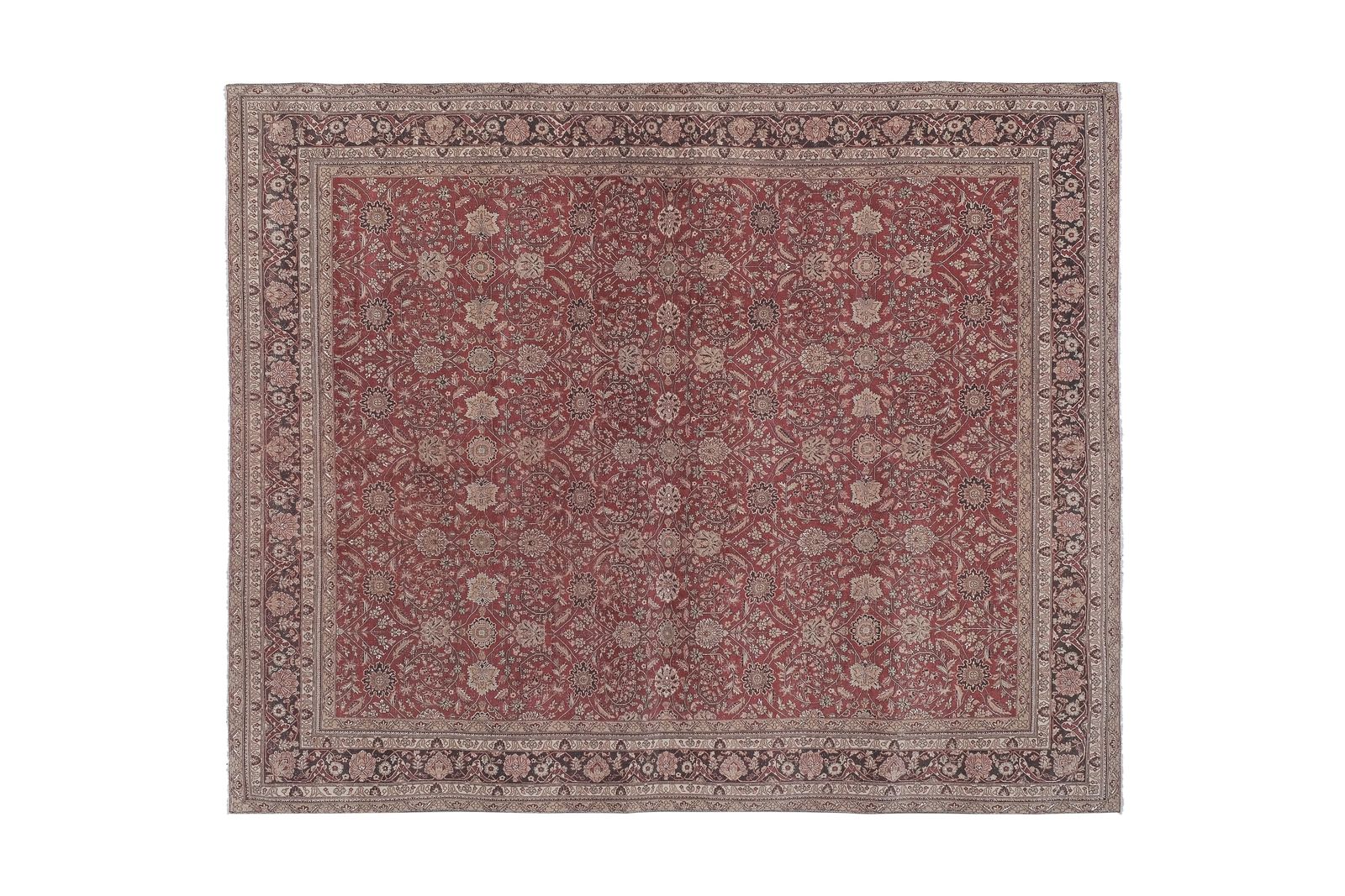 Hand Knotted Contemporary Large Turkish Oushak Rug With Mid Century Design photo 2750.0