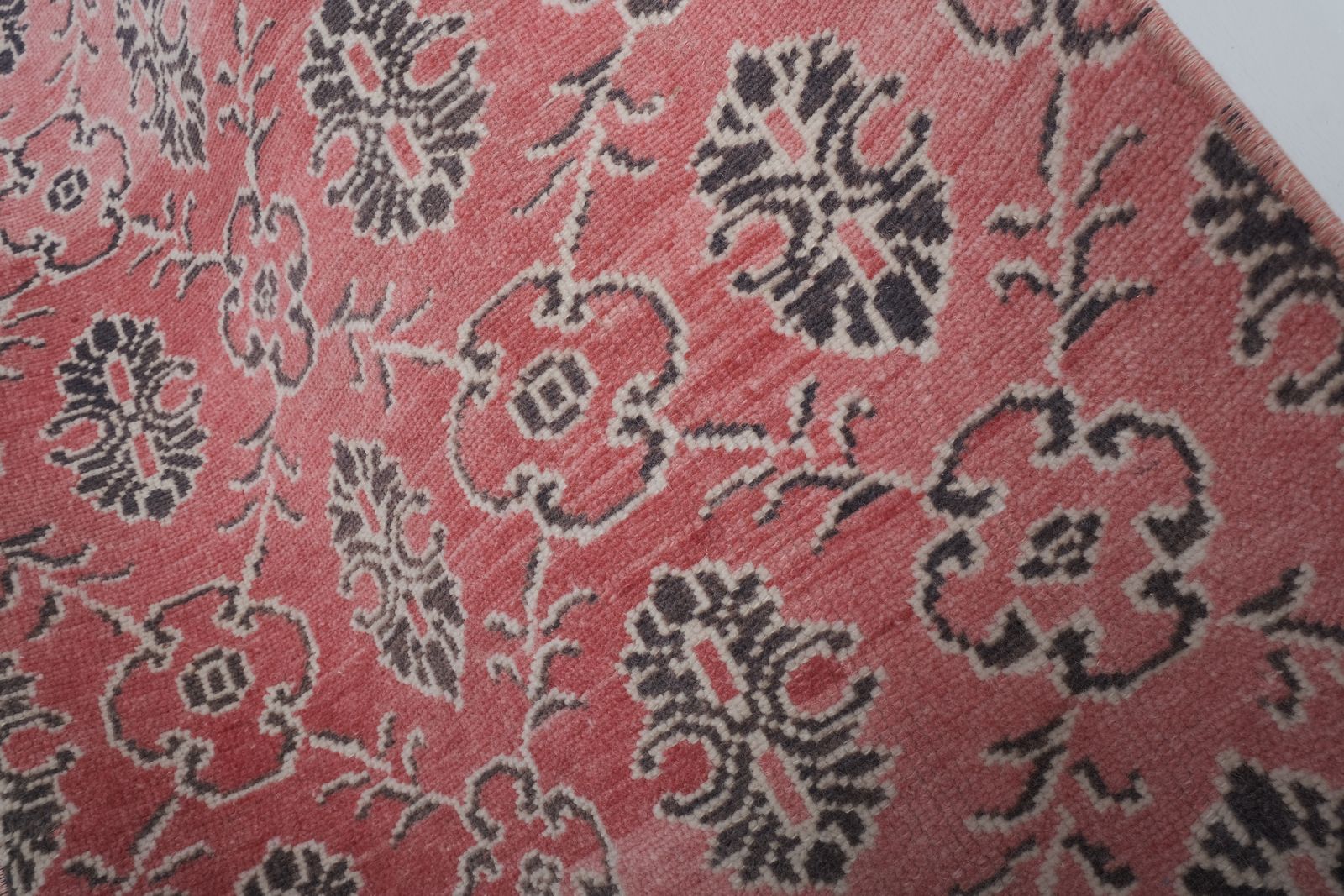 photo furniture 1960s Vintage Turkish Oushak Extra Long And Wide Runner   Stair Tread