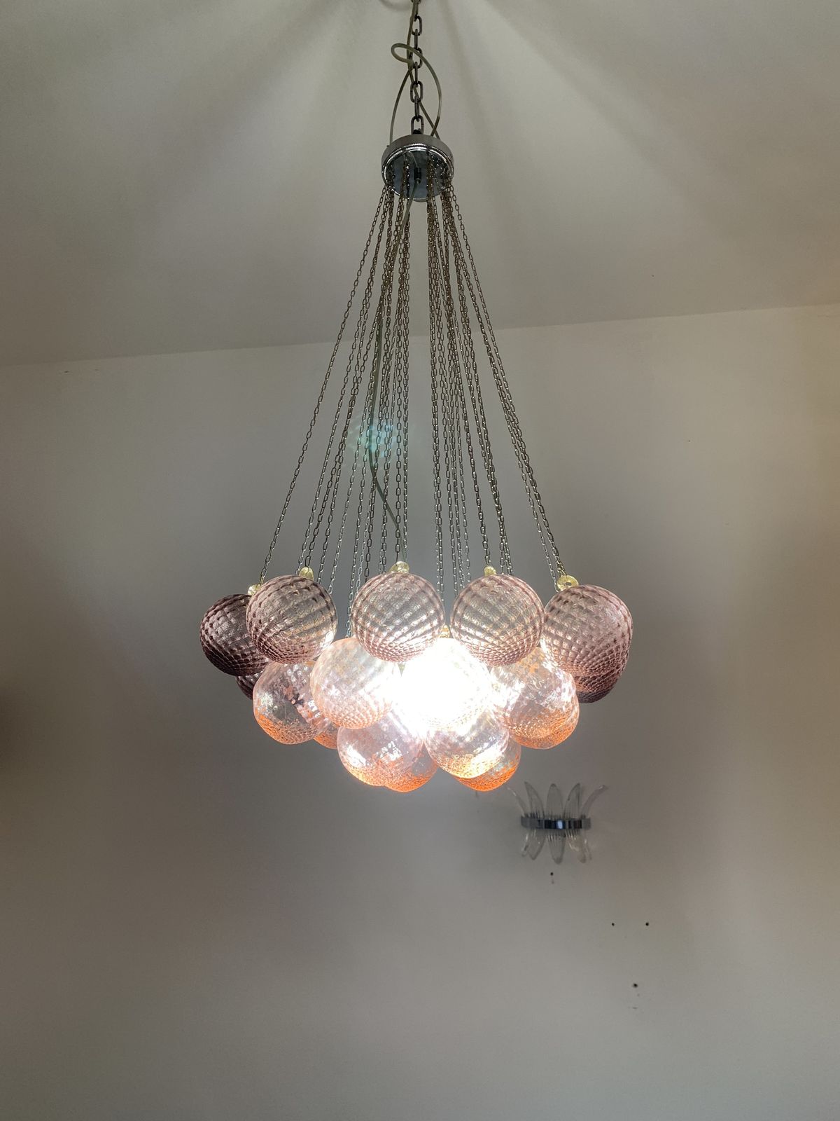 Impressive Murano Glass Sputnik Chandelier Like Mazzega Zuccheri Venini Barovier photo vinterior