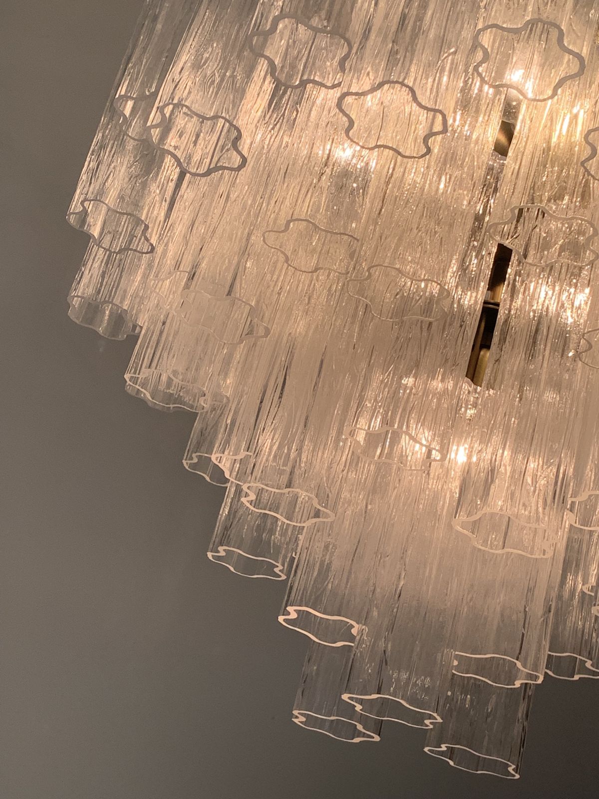 Impressive Murano Glass Sputnik Chandelier Like Mazzega Zuccheri Venini Barovier Style photo vintage