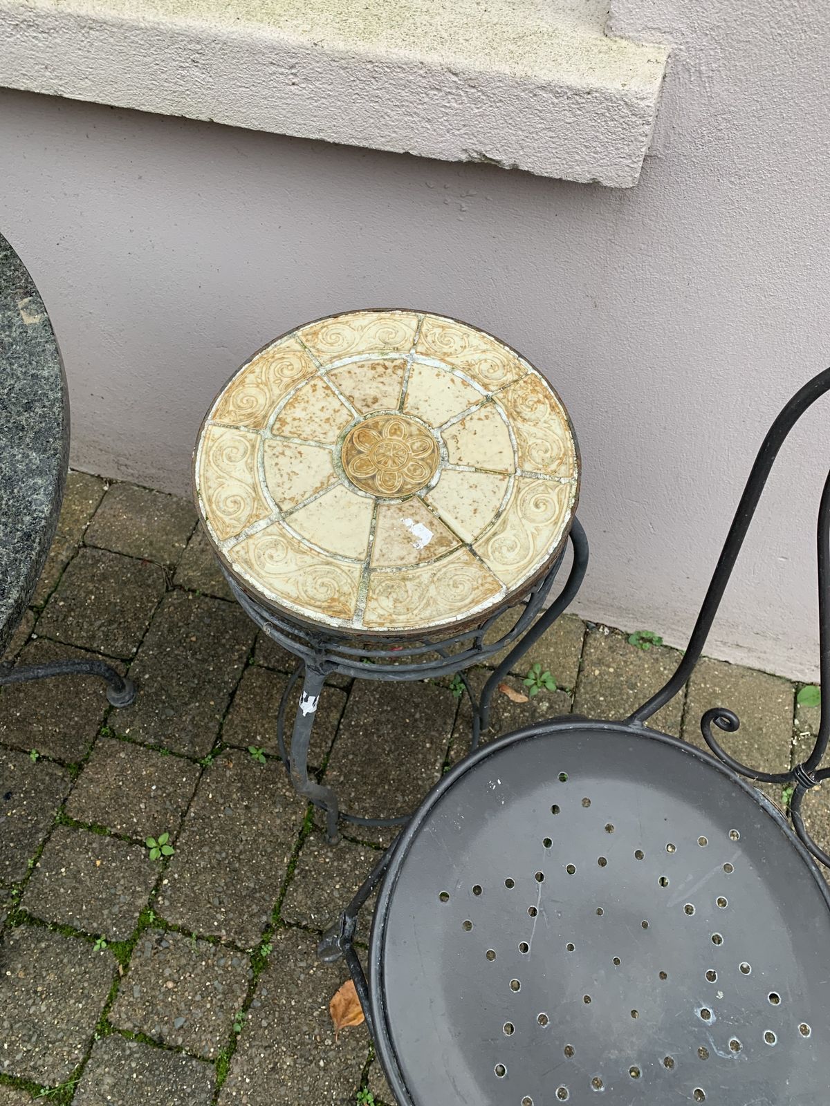 Garden Metal Dining Table And Chairs photo for sale