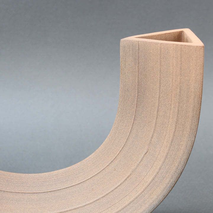 Italian Industrial Style Ceramic Vase  Sculpture By Alessio Tasca Circa 1980s photo buy