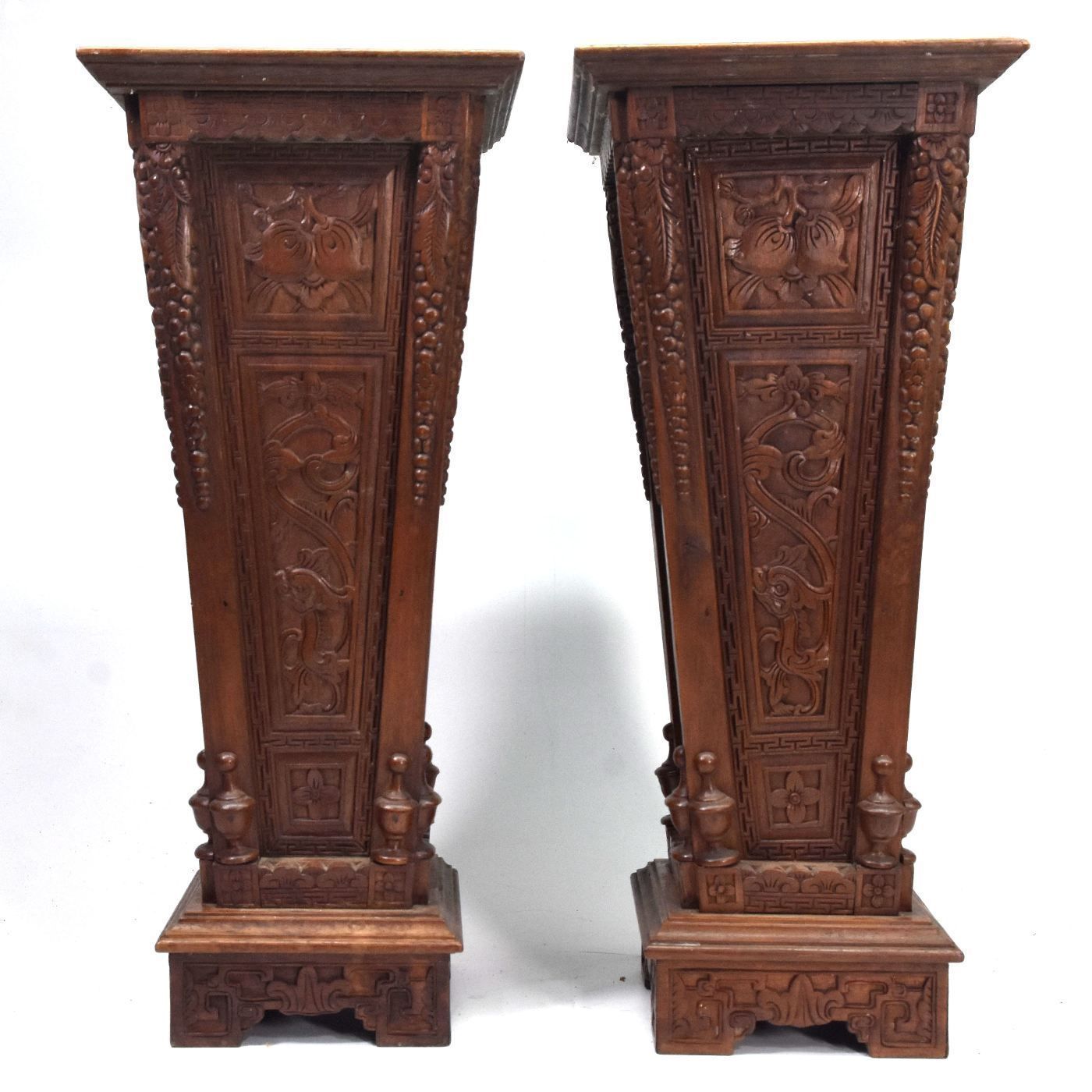 Pair Of Small Rosewood Display Stands photo furniture