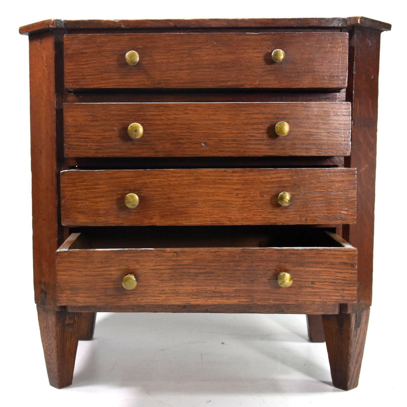 Master Chest Of Drawers In Oak With Cut Sides 19th Century photo for sale