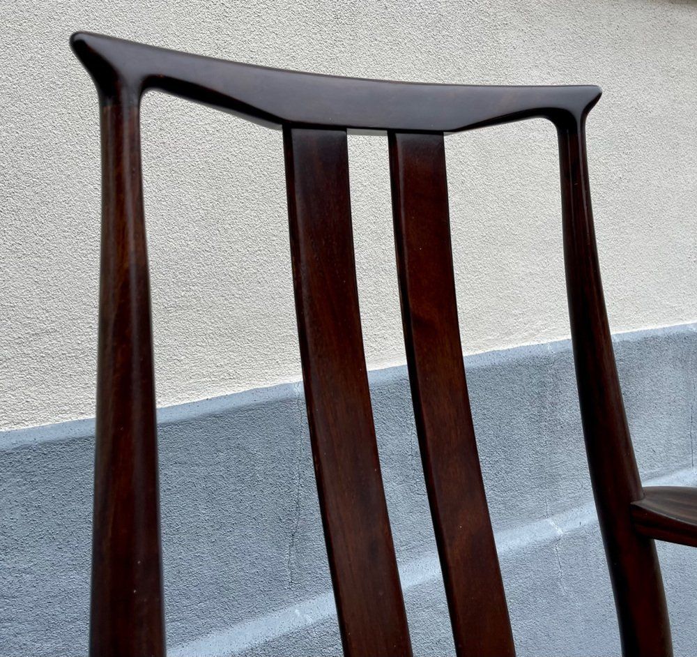 1262.0 Scandinavian Modern Mahogany And Leather Armchair From Dof, 1970s photo