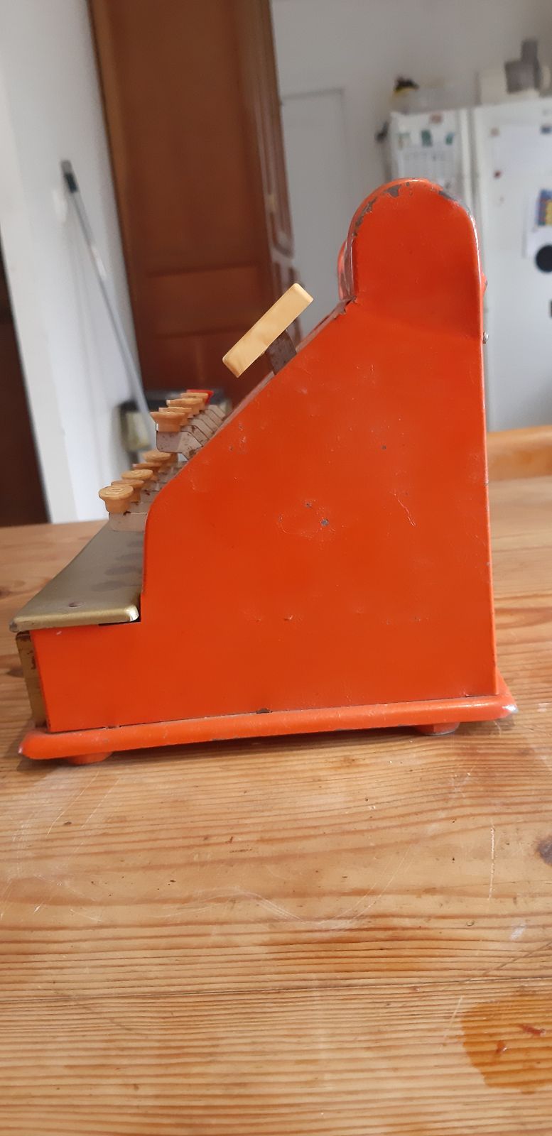 Toy Old Cash Register From The 50s photo furniture
