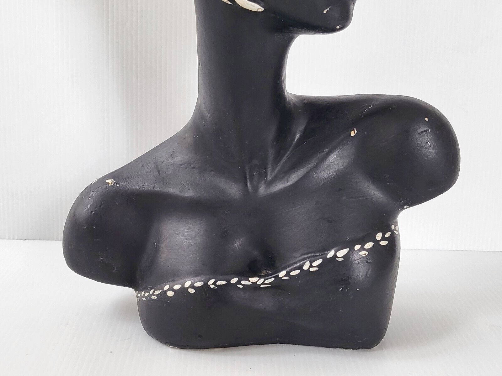 Vintage African Woman Bustre 1950 In Plaster 50s 1950s Rockabilly 50s photo for sale