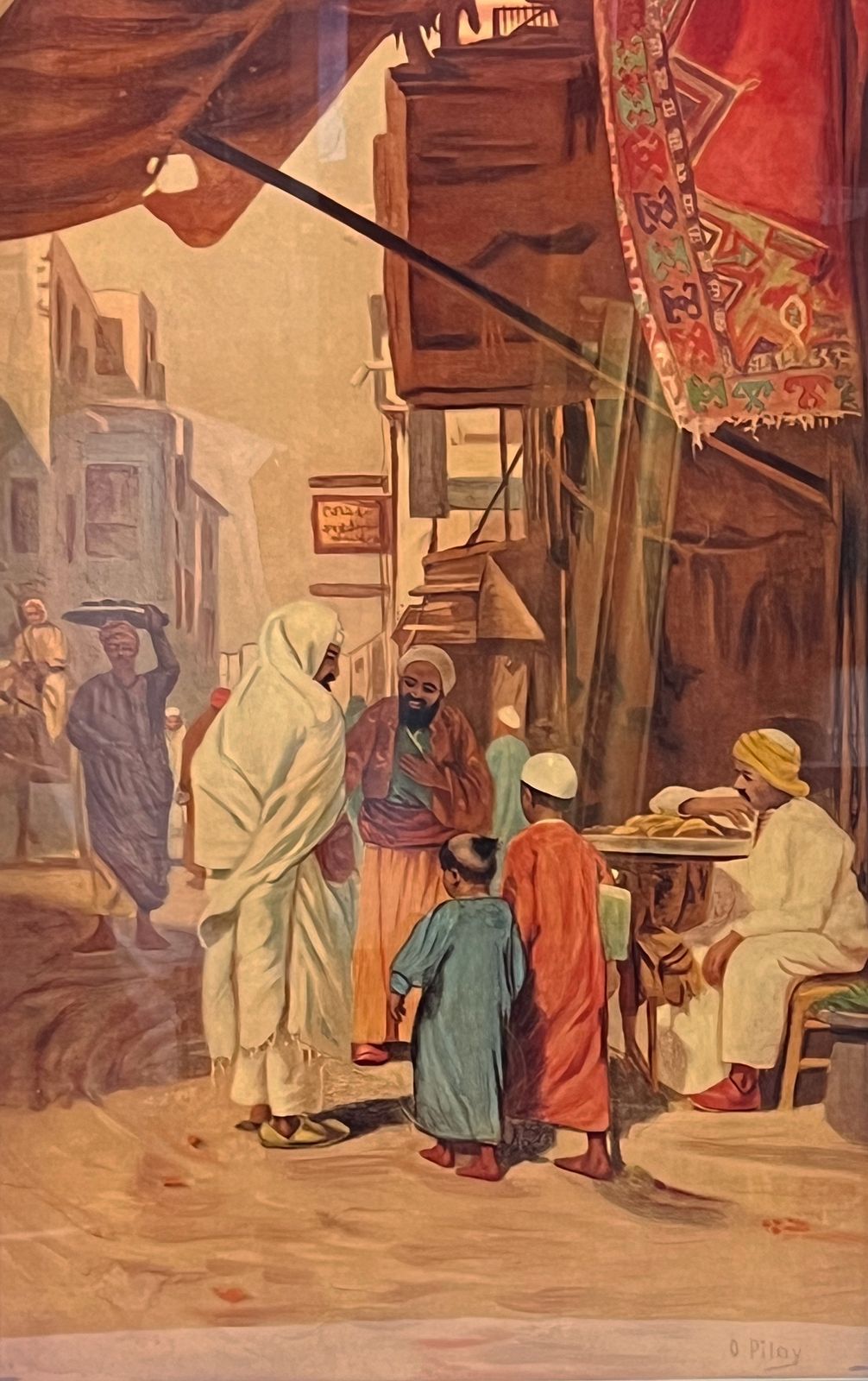 Large Set Of Four Orientalist Prints, Otto Pilny (1866 – 1936) photo vinterior