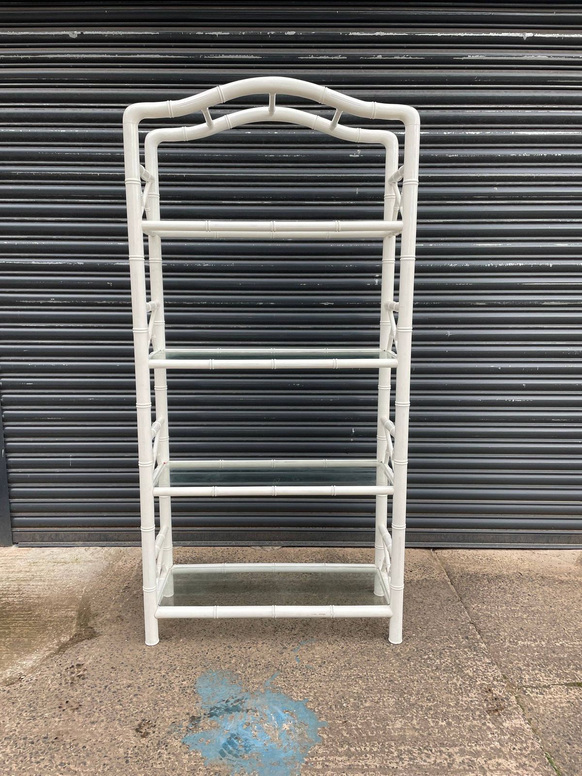 Faux Bamboo Chippendale Style Shelving Unit photo furniture