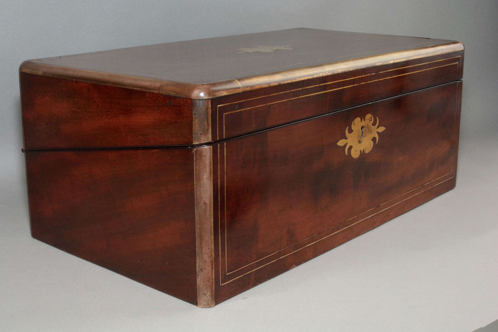A Large Regency Period Writing Slope Box.C 1820 photo Home Decor