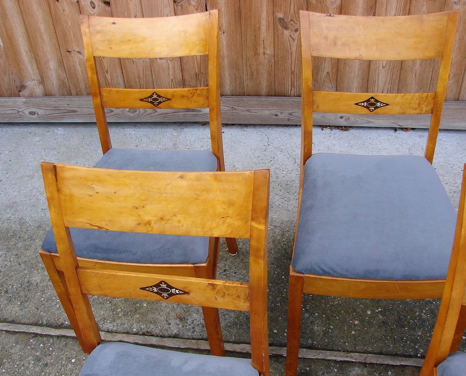 Set Of 4 Art Deco Chairs, 1940s photo buy