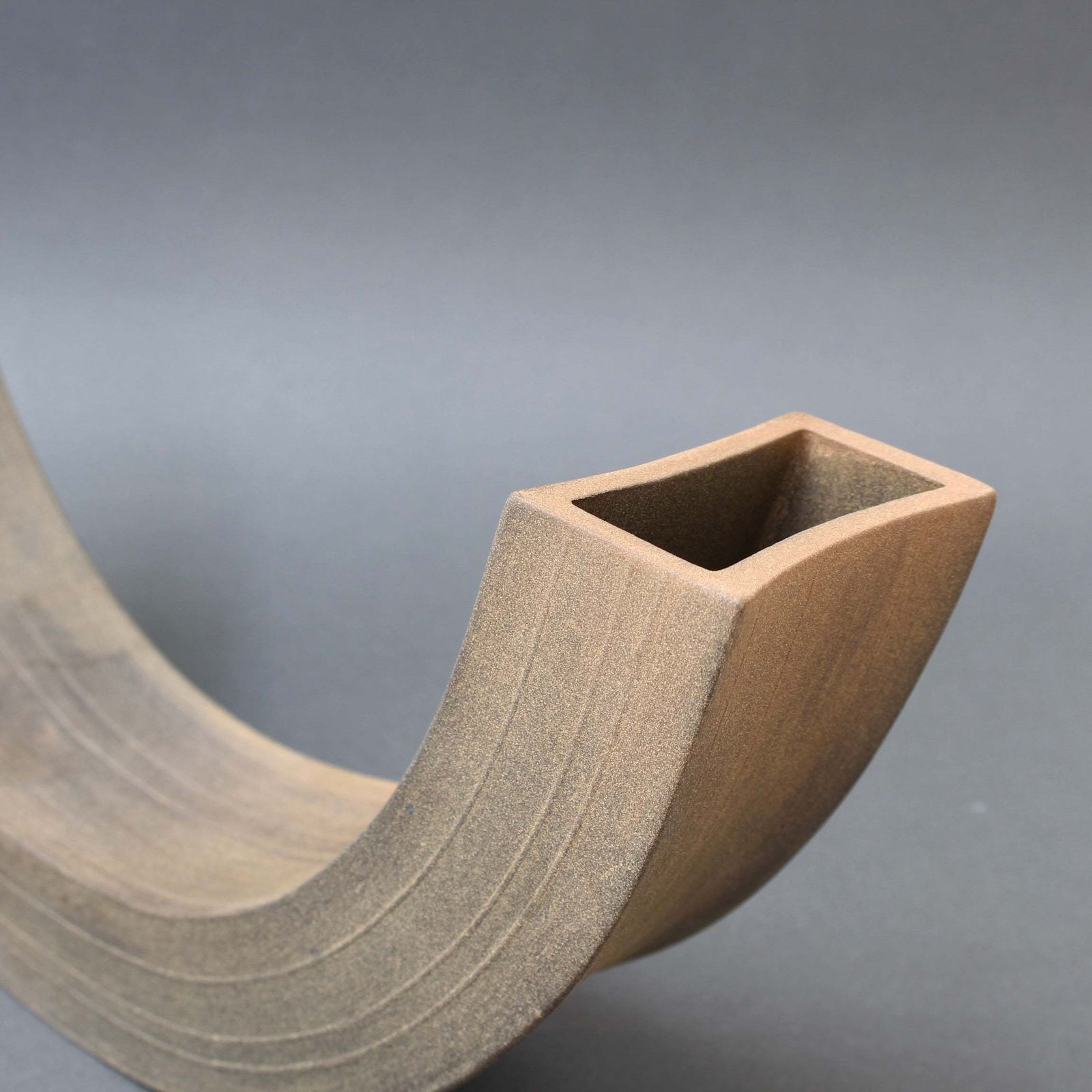 Home Decor Vintage Italian Industrial Style Ceramic Vase / Sculpture By Alessio Tasca (Circa 1970s) photo