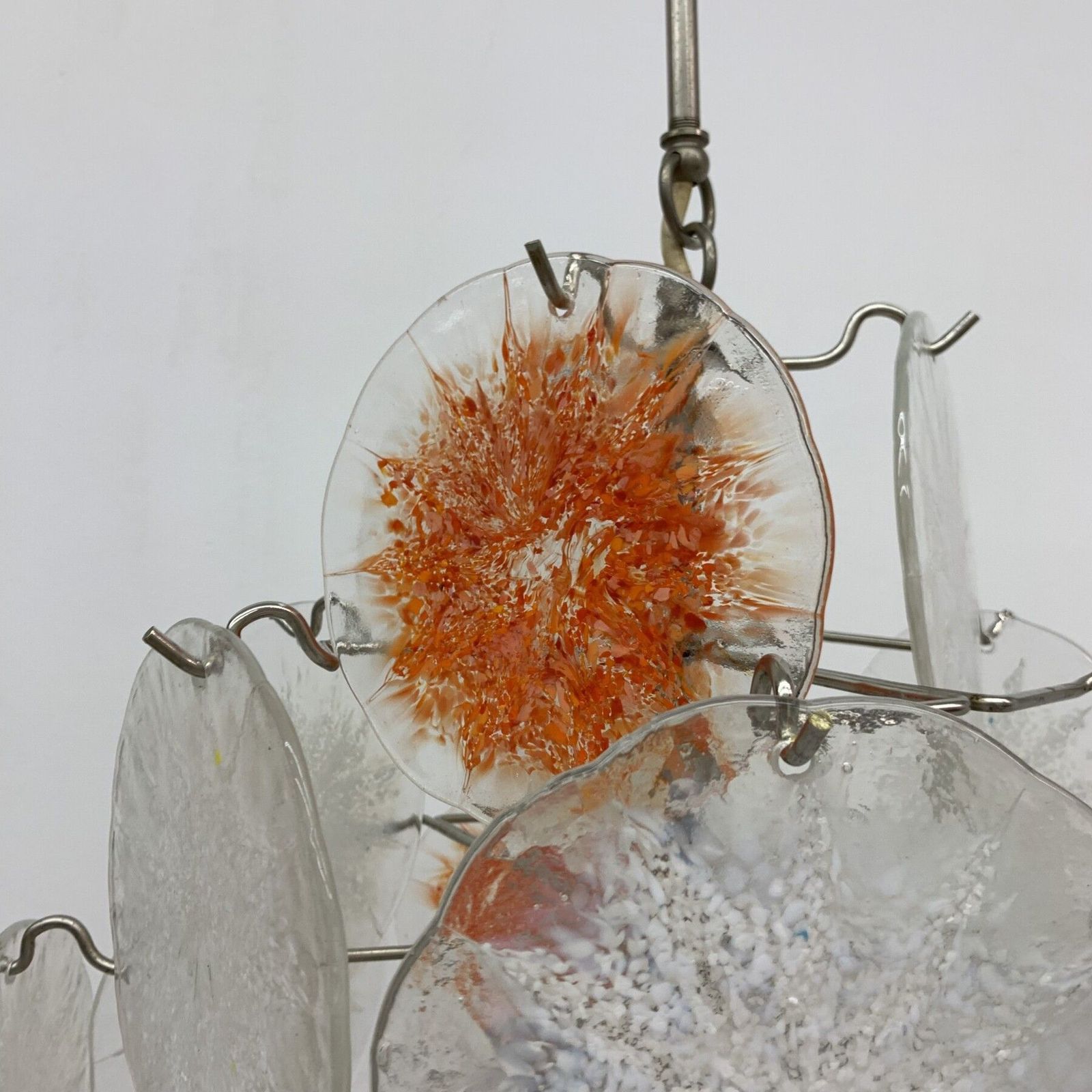 Mid Century Design Glazen Schijflamp Van Vistosi, Jaren 1970 photo buy