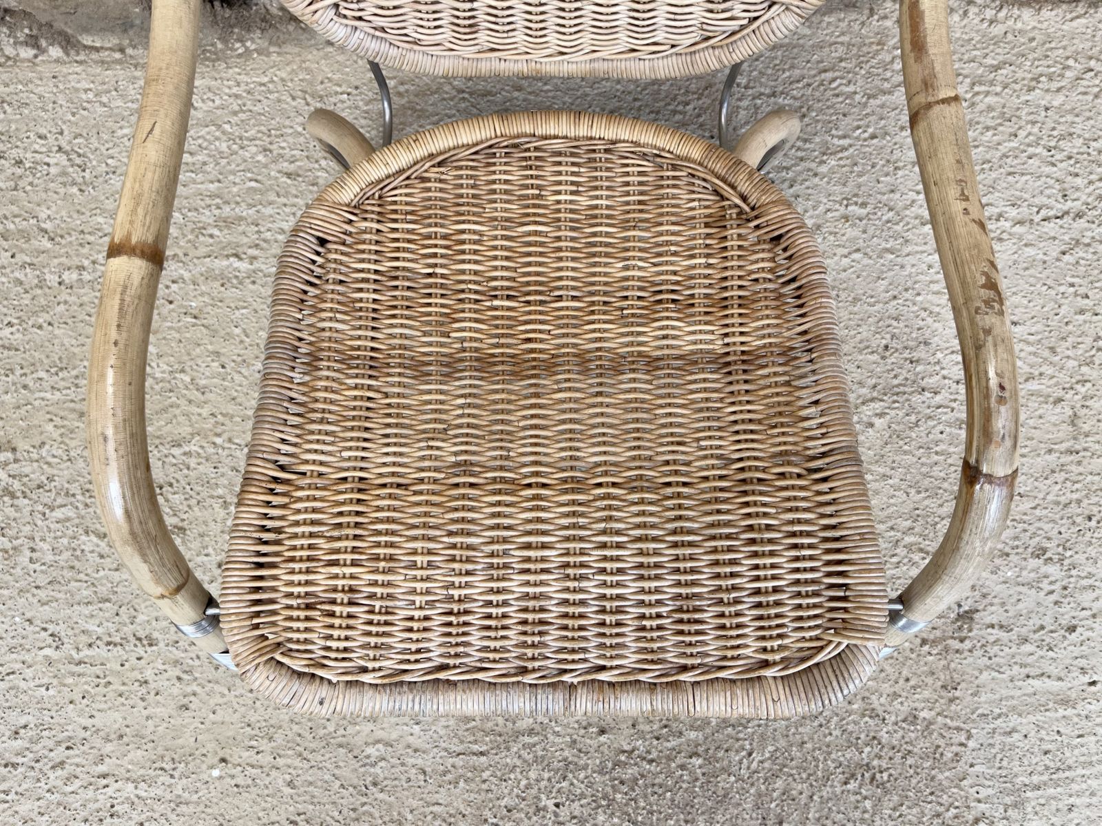 Furniture Vintage Ikea Garden Patio Chair Mats Theselius Rattan And Steel Armchair Bedroom Occasional Accent Chair photo