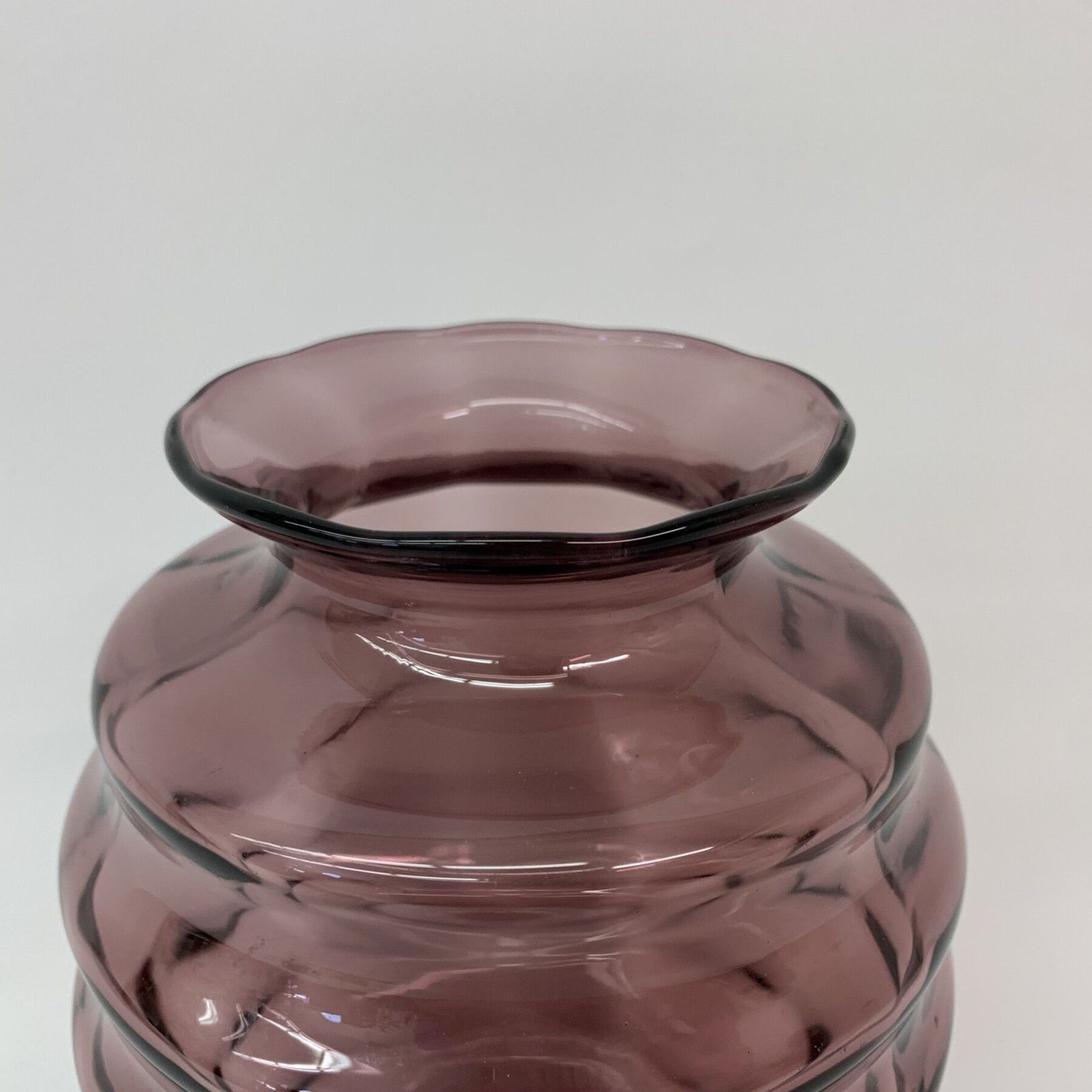 Art Deco Doyen Vaas Paars Glas, Jaren 1930 photo buy