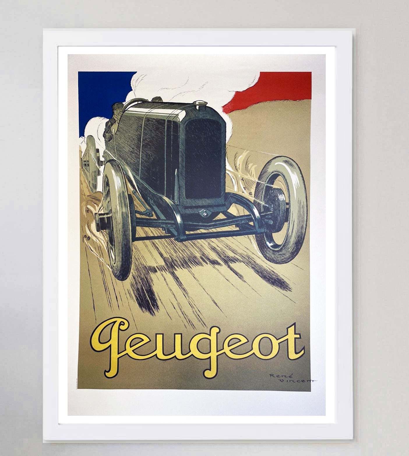 Peugeot Original Vintage Poster, 1910s photo for sale