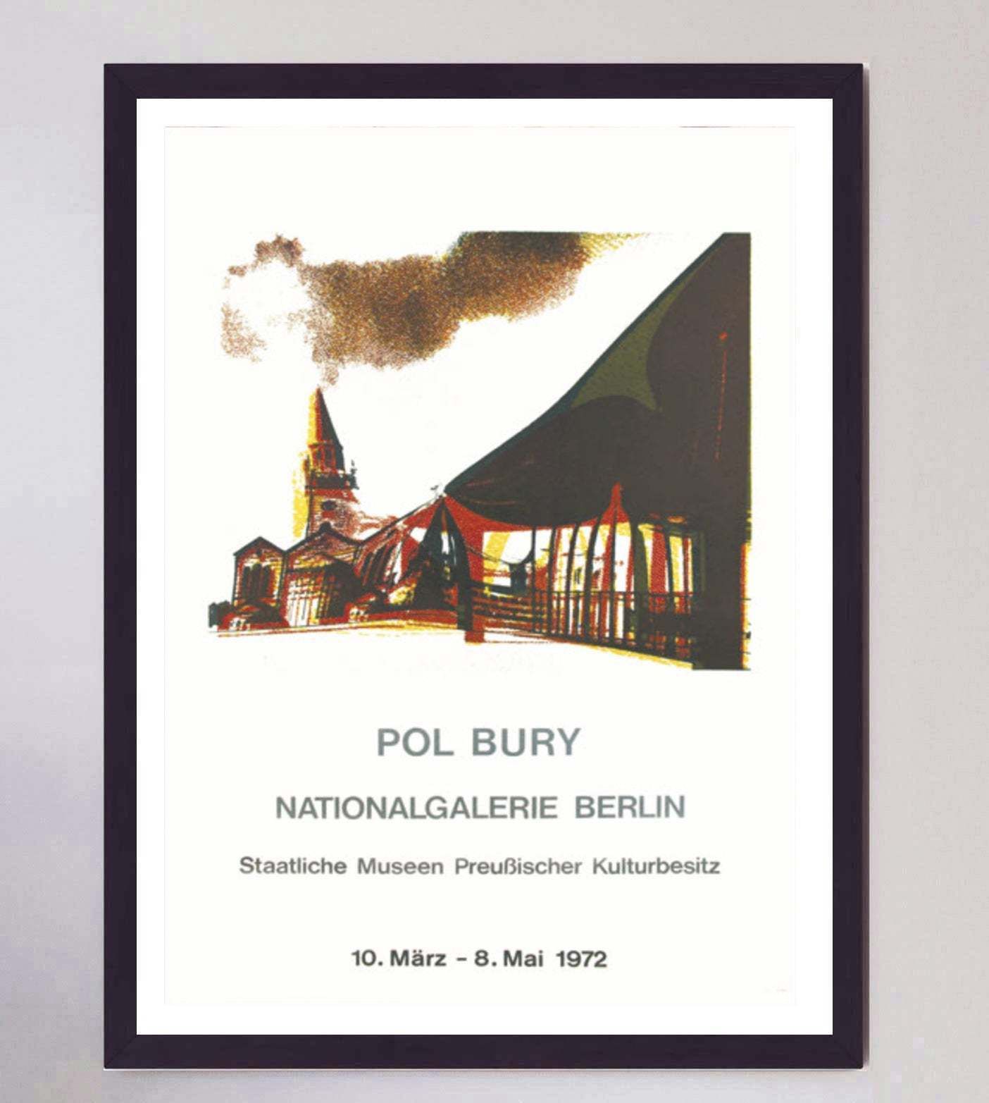 Pol Bury   Nationalgalerie Berlin Original Vintage Poster photo furniture