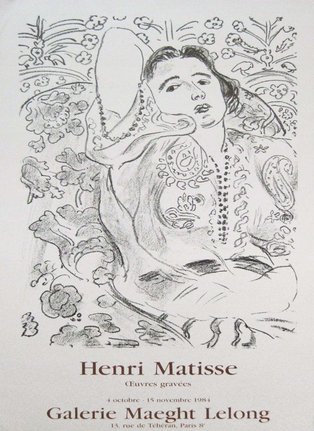 Henri Matisse   Arabesque Original Vintage Poster