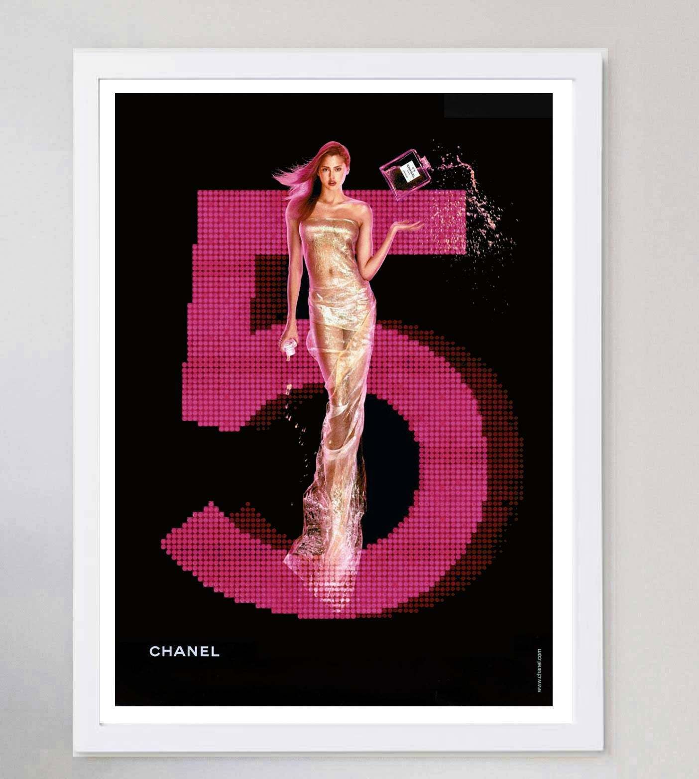 Chanel No.5   Pink Original Vintage Poster photo for sale
