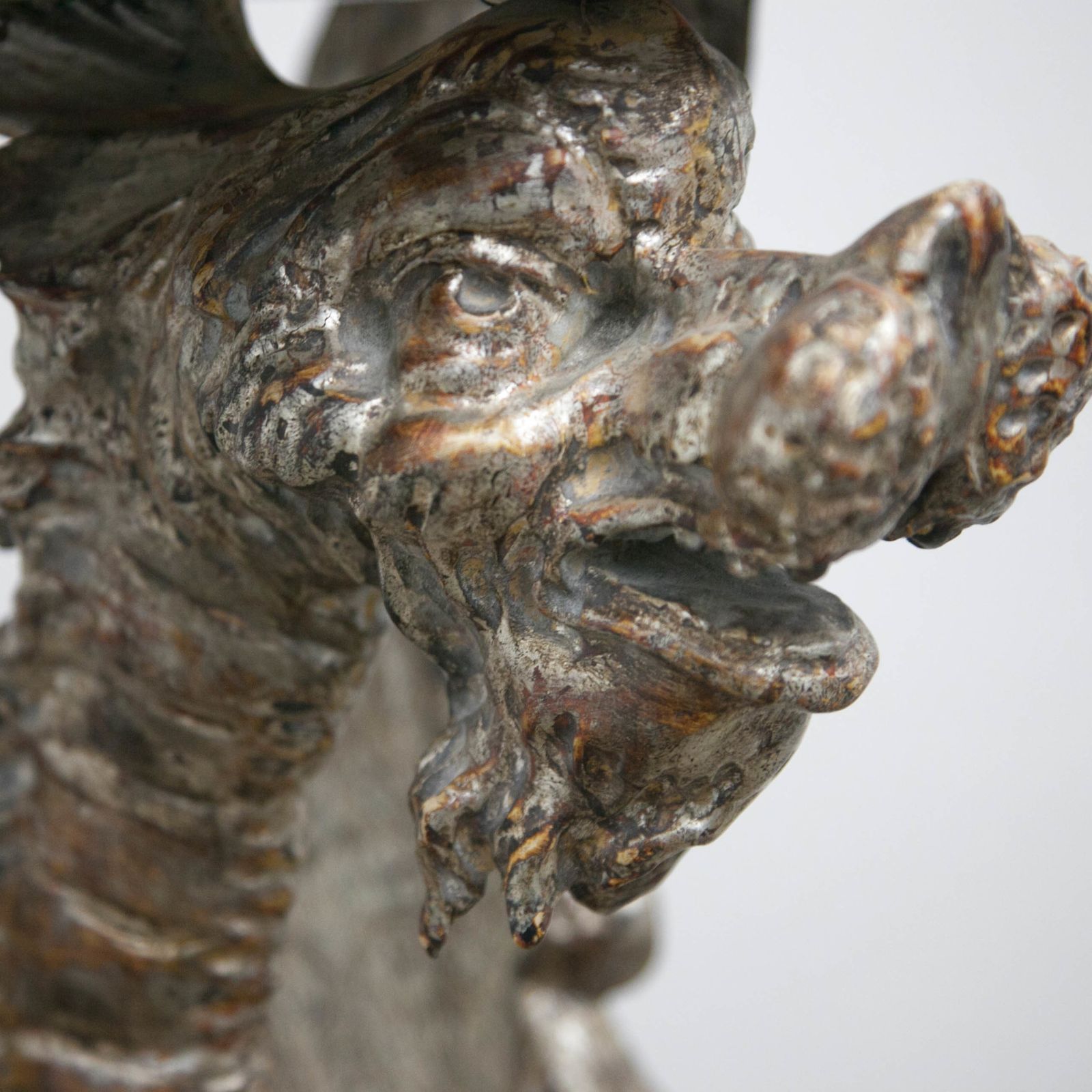 A Pair Of 19th C Carved Torcheres In The Form Of Winged Dragons Carved Torcheres photo furniture